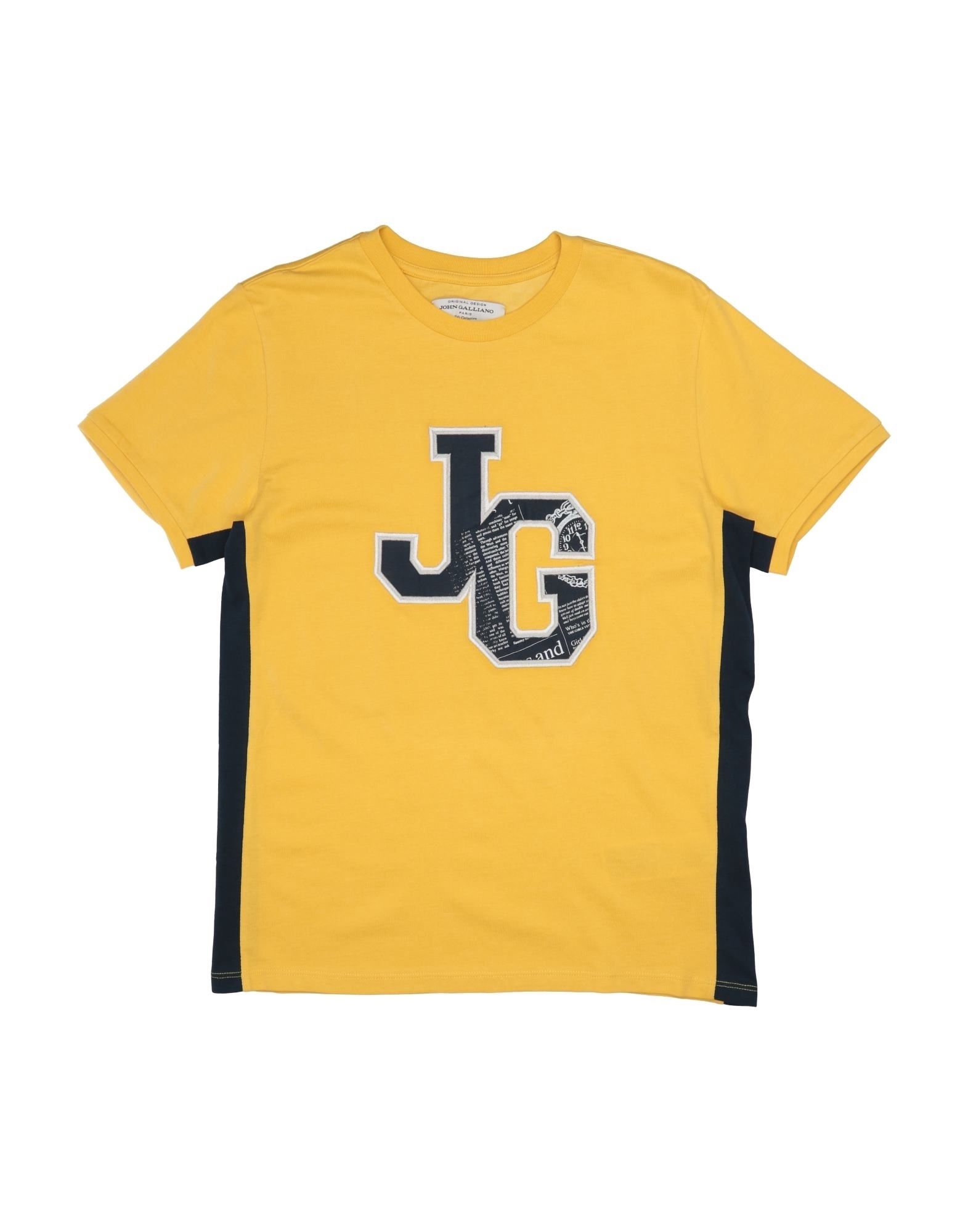 John Galliano Kids' T-shirts In Yellow