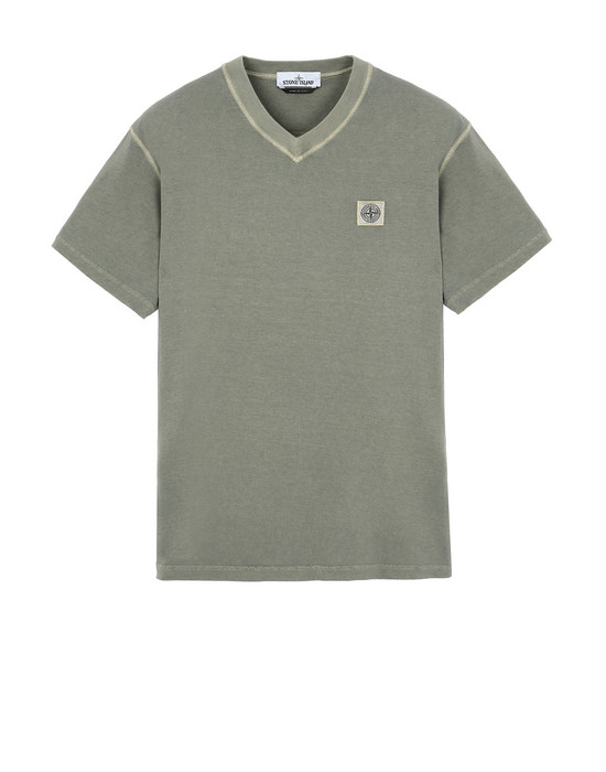 Short sleeve t-shirt 23857“FISSATO”DYE TREATMENT STONE ISLAND - 0
