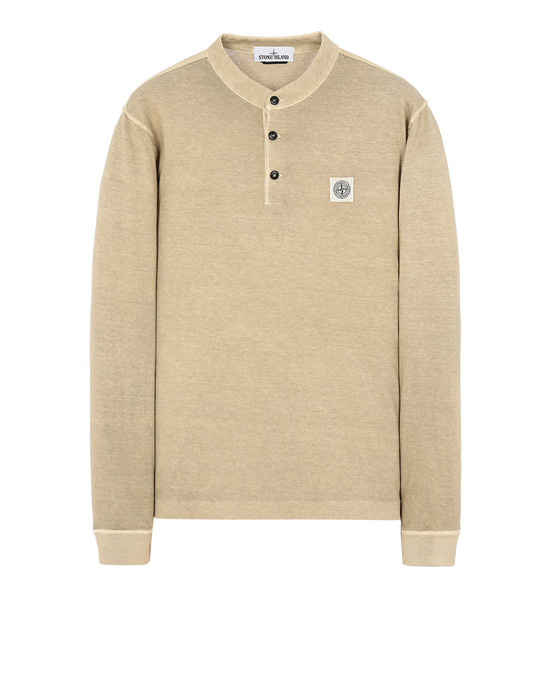 Long sleeve t-shirt Man 22157“FISSATO”DYE TREATMENT Front STONE ISLAND