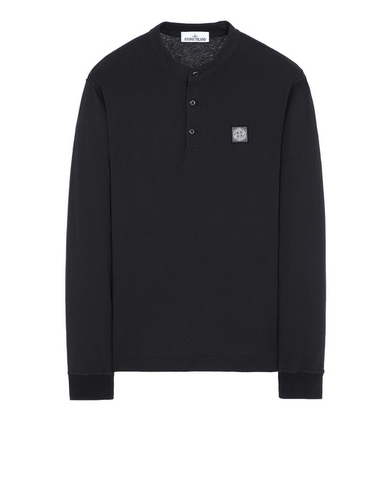 Long sleeve t-shirt Man 22157“FISSATO”DYE TREATMENT Front STONE ISLAND