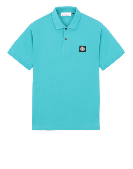 aqua polo shirt