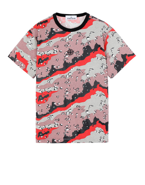 Sold out - STONE ISLAND 233E9 DESERT CAMO Short sleeve t-shirt Man Stucco