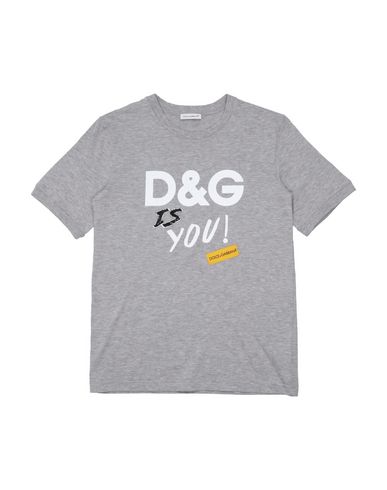 Dolce & Gabbana Babies'  Toddler Girl T-shirt Grey Size 7 Cotton, Polyester