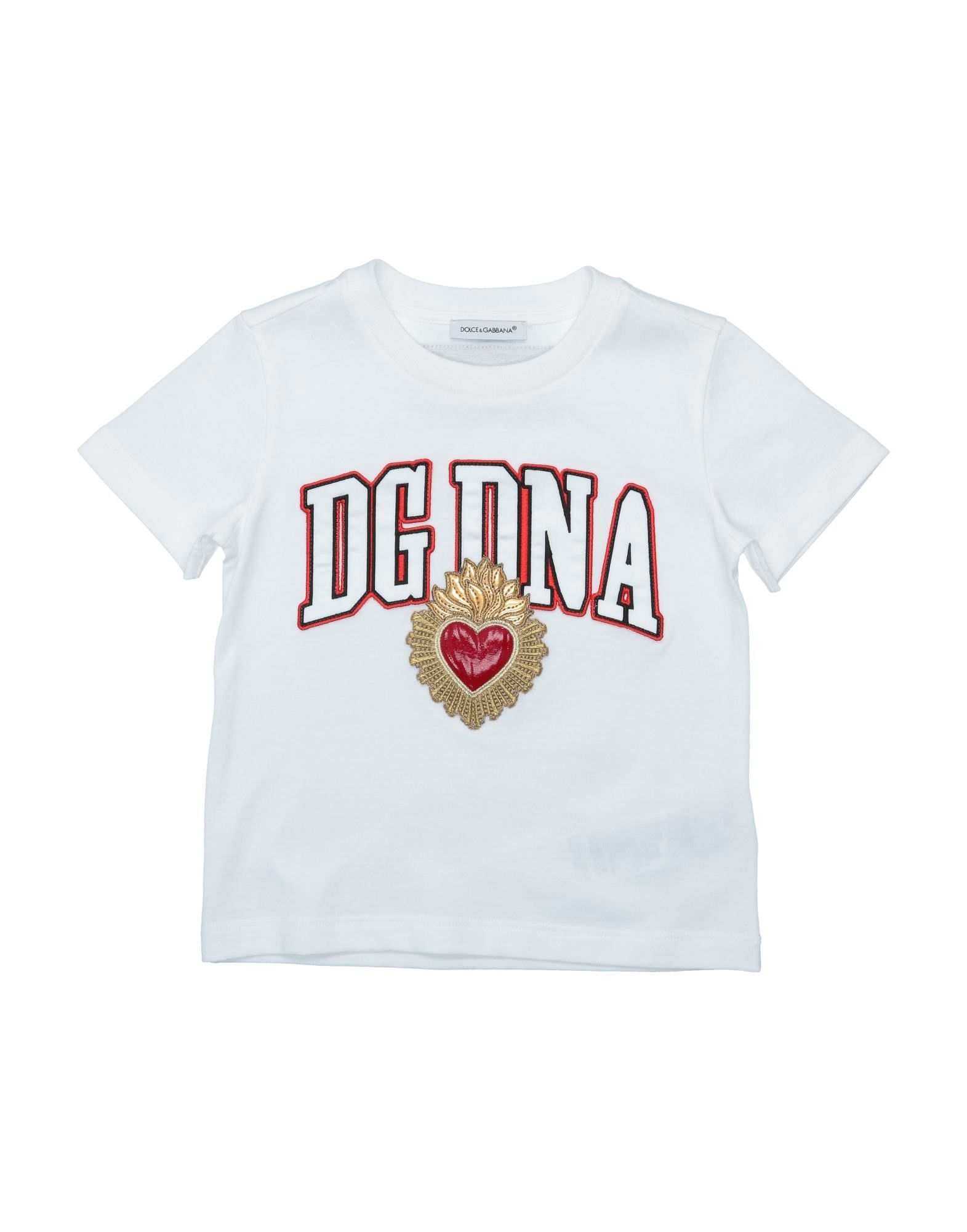 《セール開催中》DOLCE & GABBANA ガールズ 0-24 ヶ月 T シャツ ホワイト 24 コットン 100% / ポリエステル / レーヨン / 金属化ポリエステル / ポリウレタン