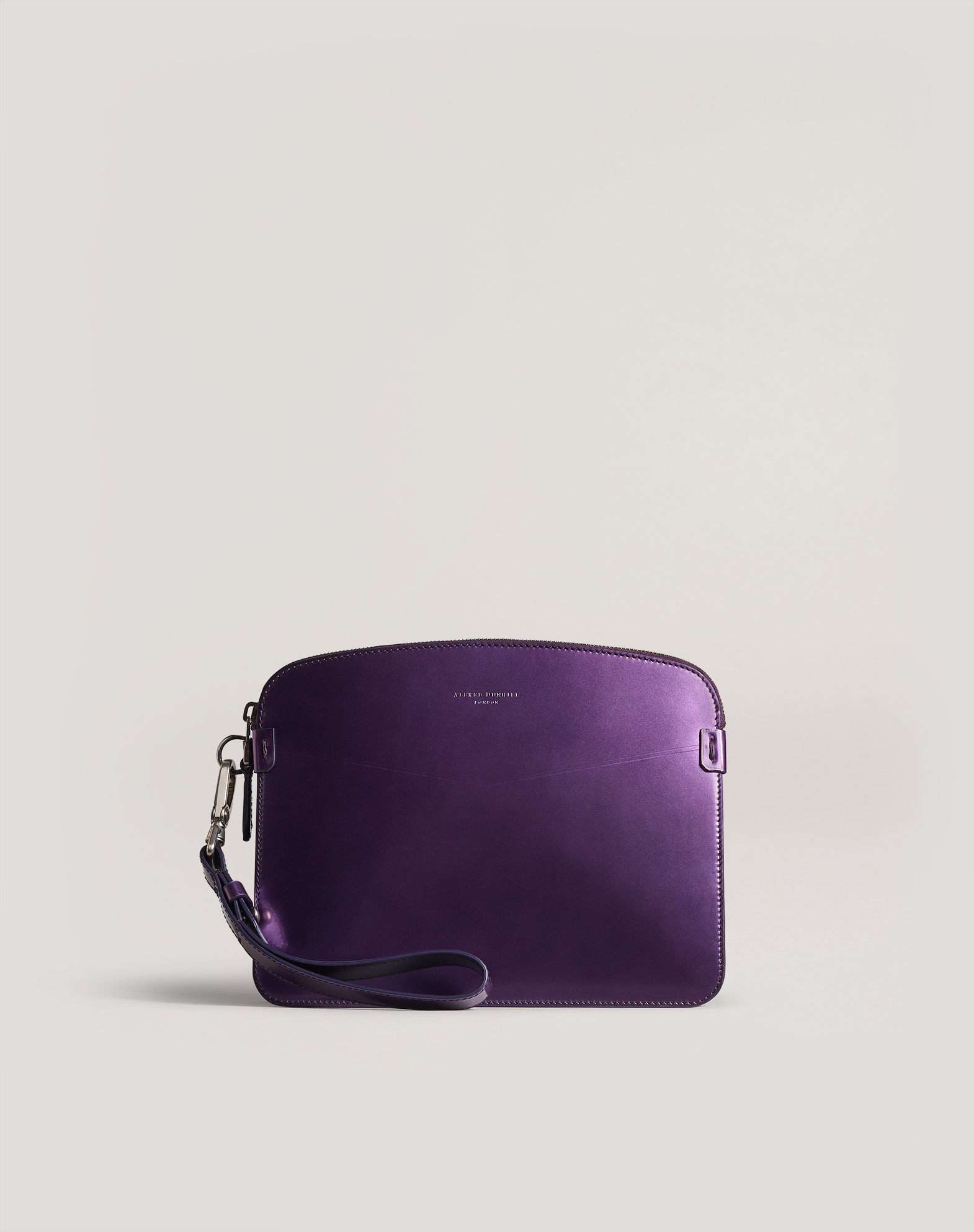 metallic purple purse