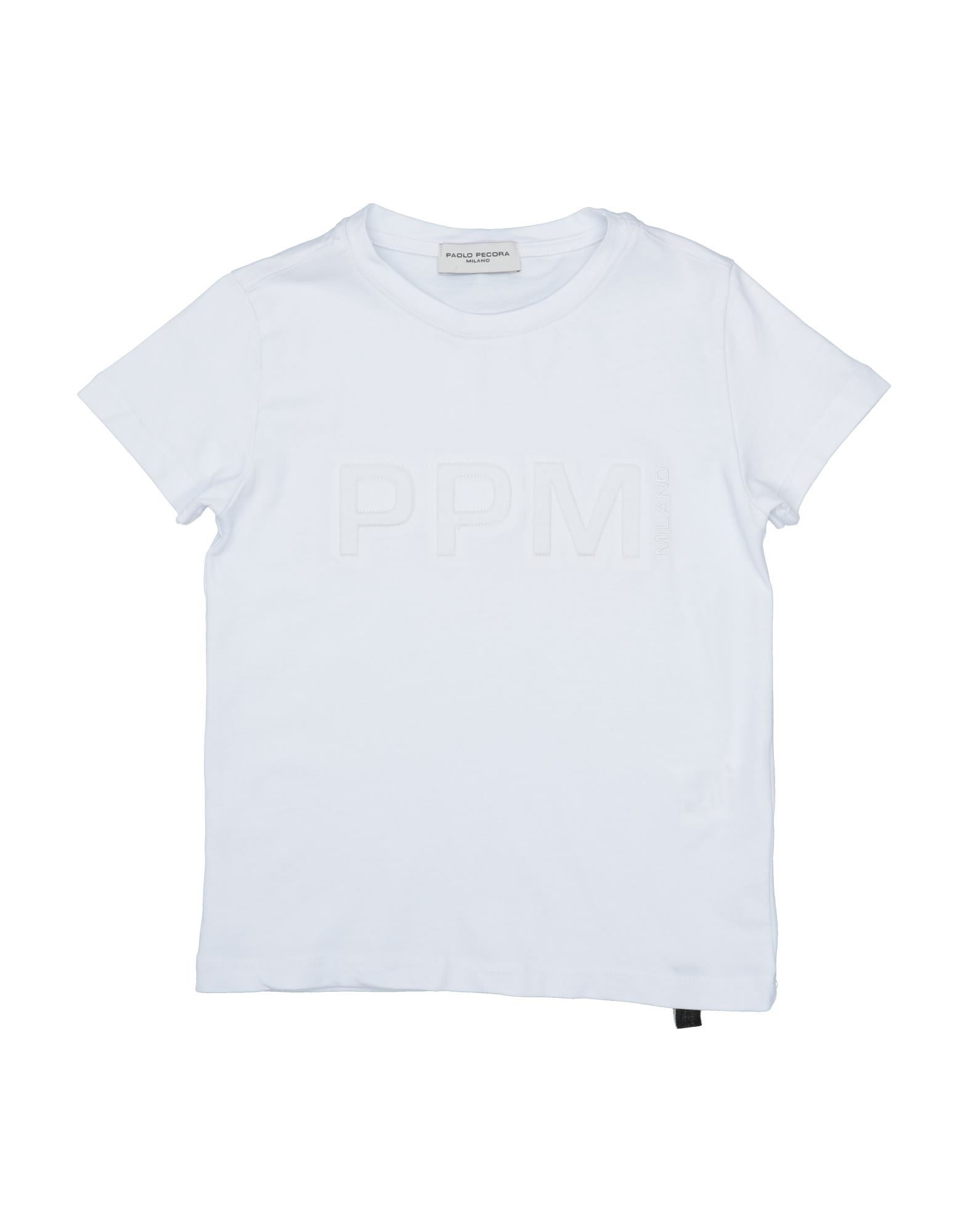Paolo Pecora Kids' T-shirts In White