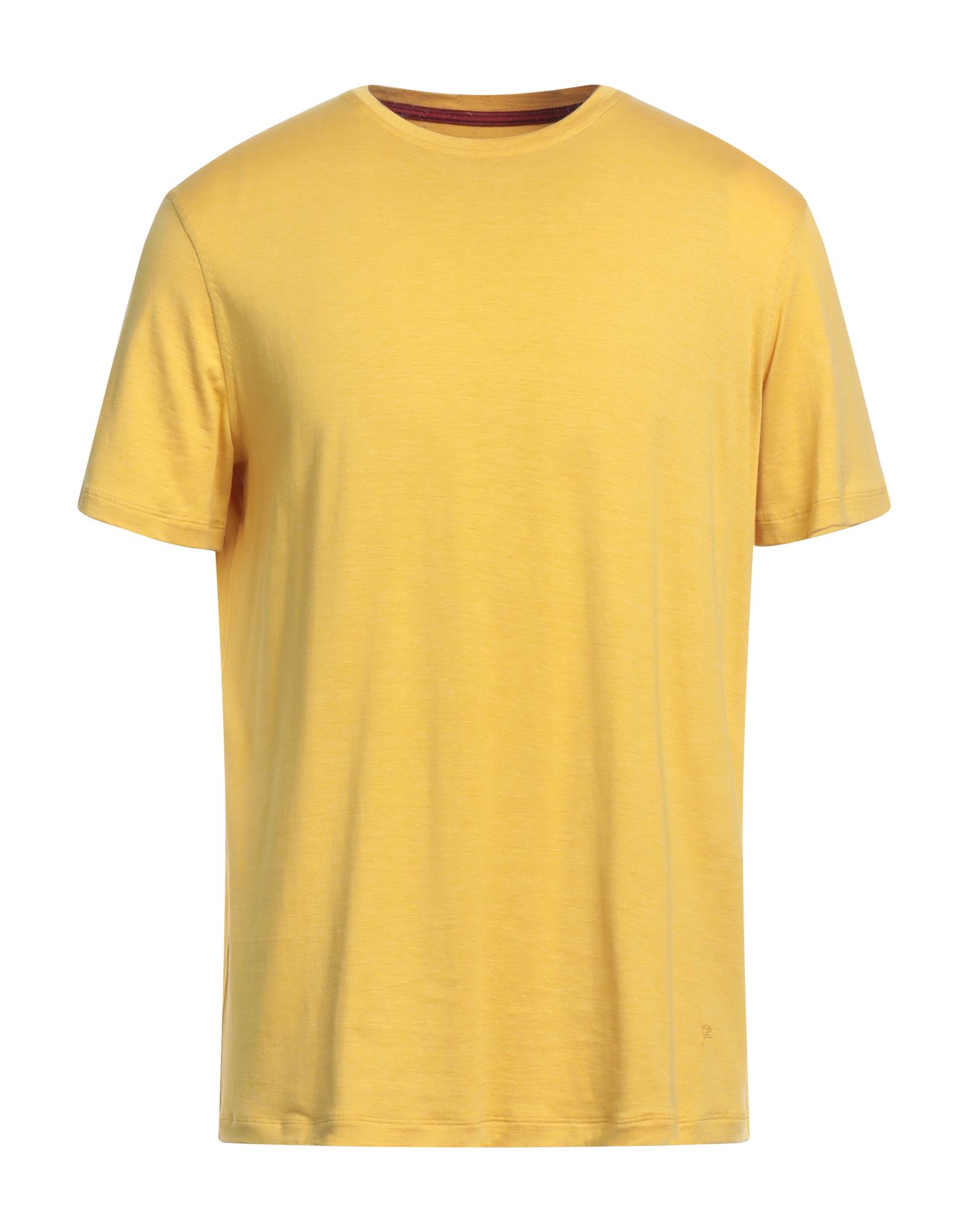 Isaia T-shirts In Yellow