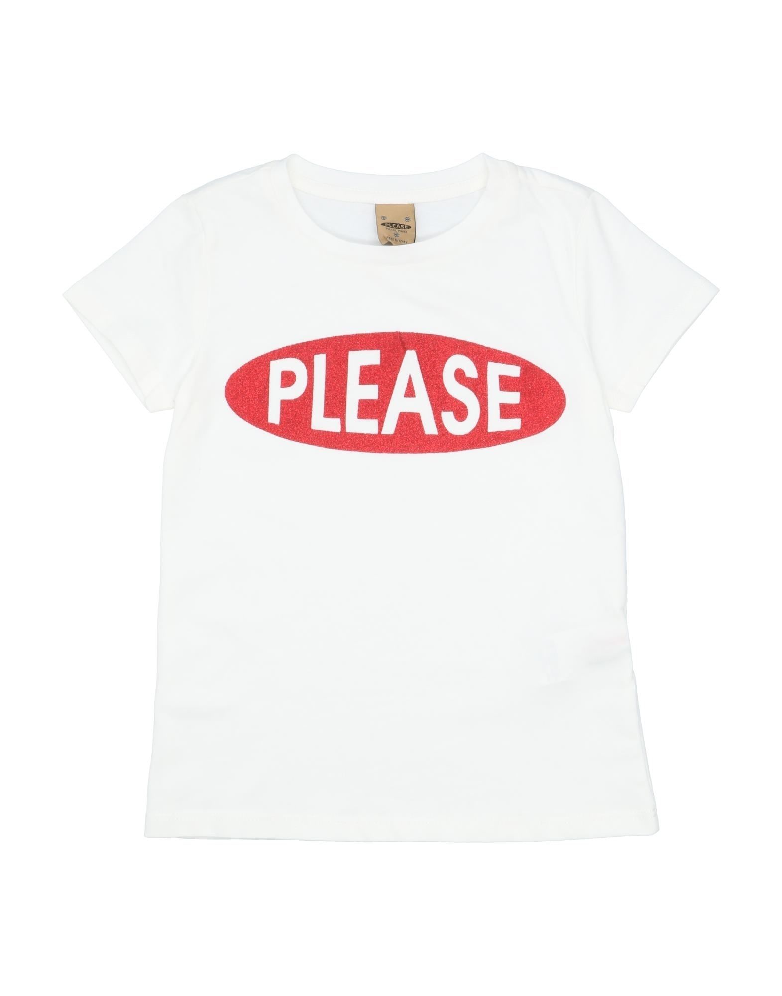Please Kids' T-shirts In White
