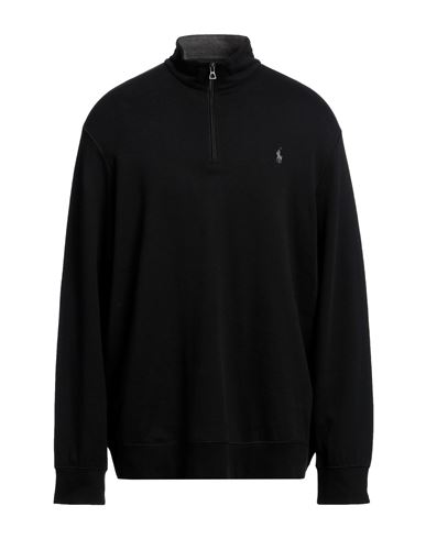 Polo Ralph Lauren Man Sweatshirt Black Size Xl Cotton, Viscose, Nylon