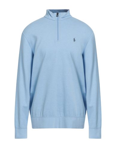 Polo Ralph Lauren Man Sweatshirt Light Blue Size L Cotton, Viscose, Nylon