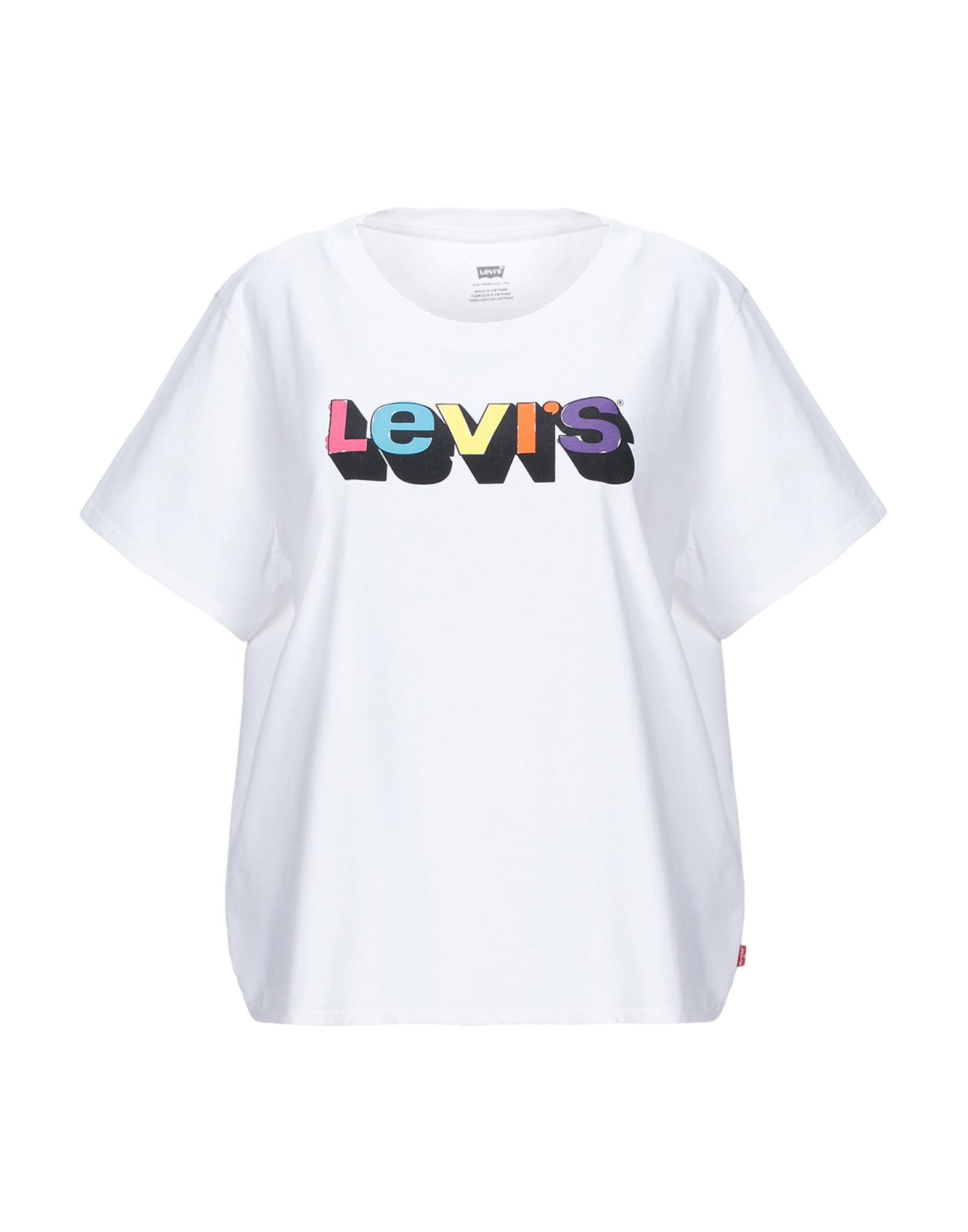 《期間限定セール開催中!》LEVI' S レディース T シャツ ホワイト XXS コットン 100%