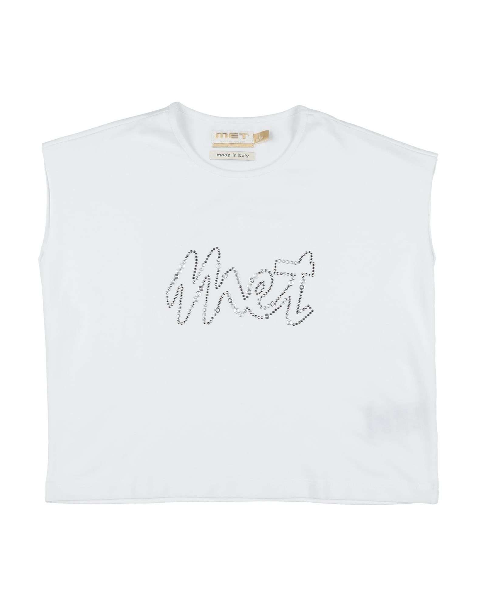Met Jeans Kids' T-shirts In White