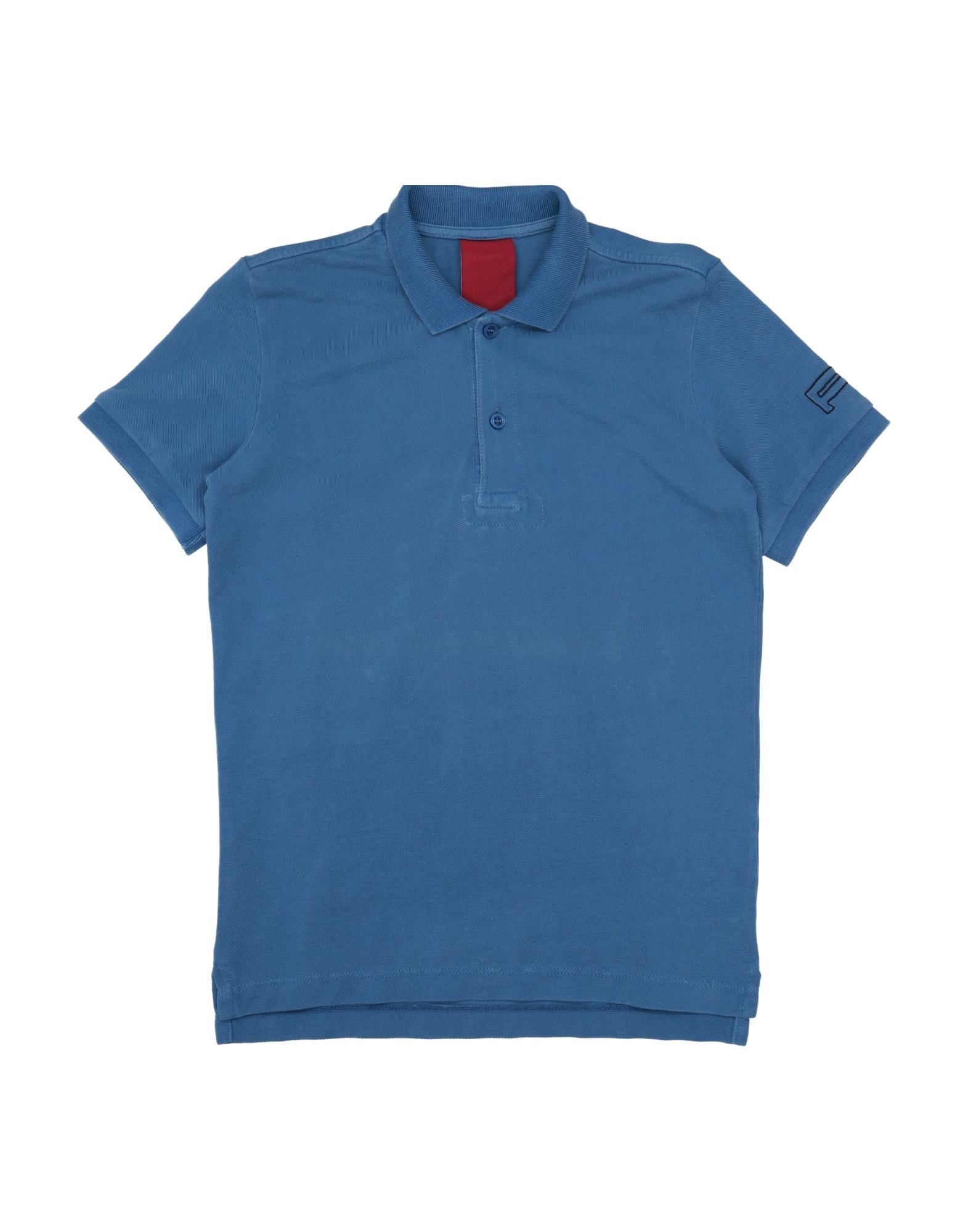 Ai Riders On The Storm Kids' Polo Shirts In Pastel Blue