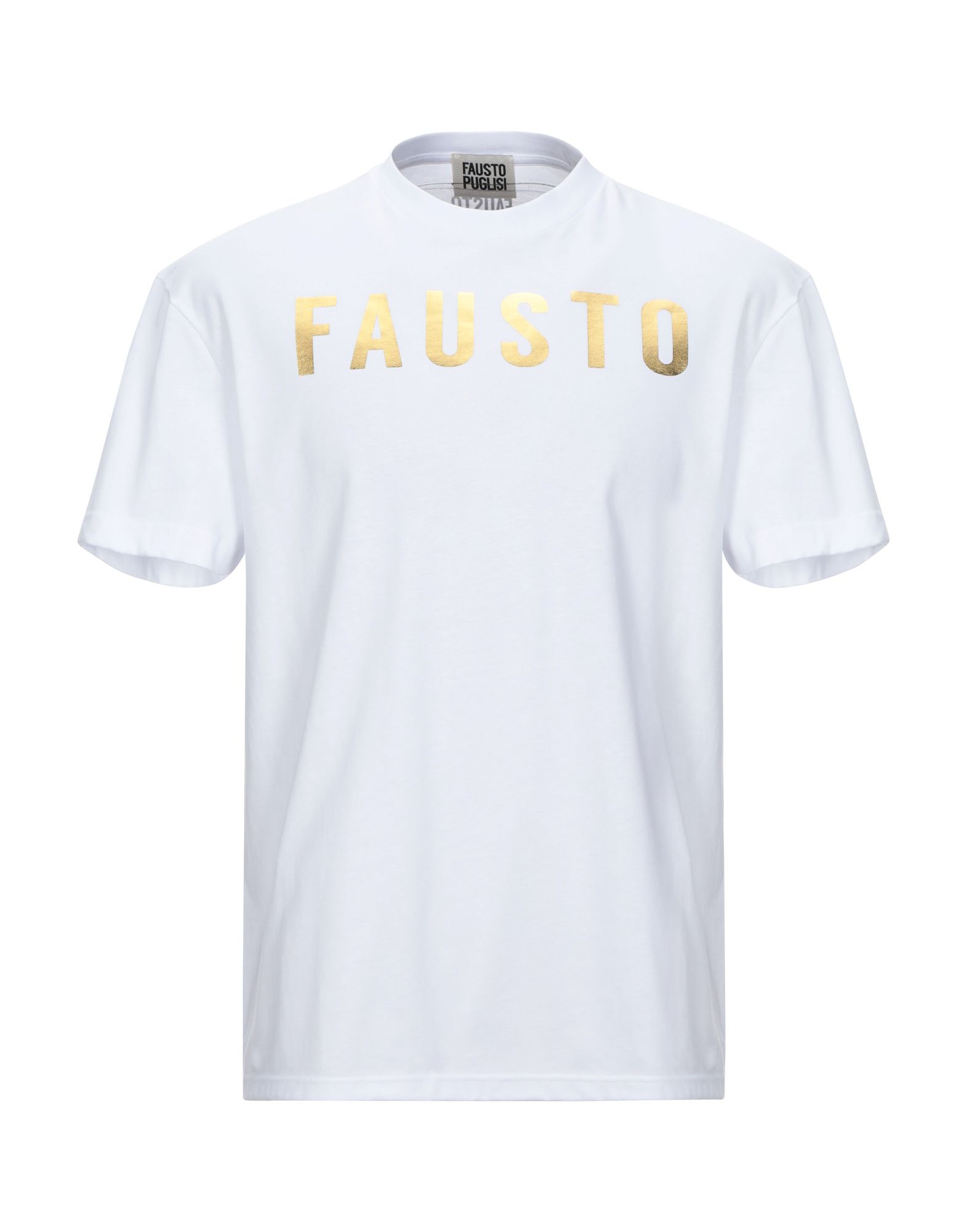 《セール開催中》FAUSTO PUGLISI メンズ T シャツ ホワイト XS コットン 100% / ポリウレタン
