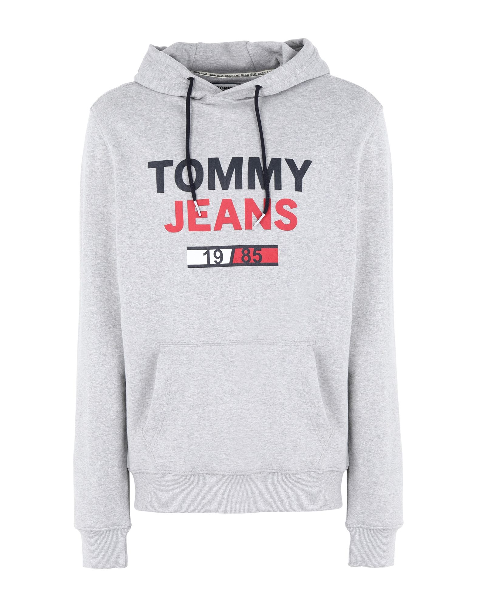 《セール開催中》TOMMY JEANS メンズ スウェットシャツ グレー S オーガニックコットン 100% TJM ESSENTIAL GRAPHIC