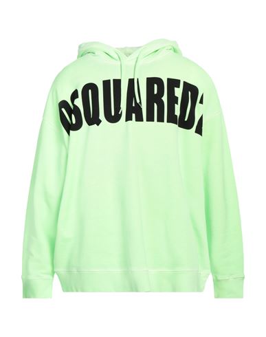 Dsquared2 Man Sweatshirt Green Size L Cotton, Elastane