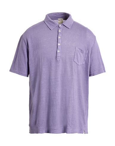 Massimo Alba Man Polo Shirt Lilac Size Xxl Linen In Purple
