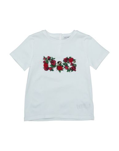 Dolce & Gabbana Babies'  Newborn Girl T-shirt White Size 3 Cotton, Silk, Polyamide