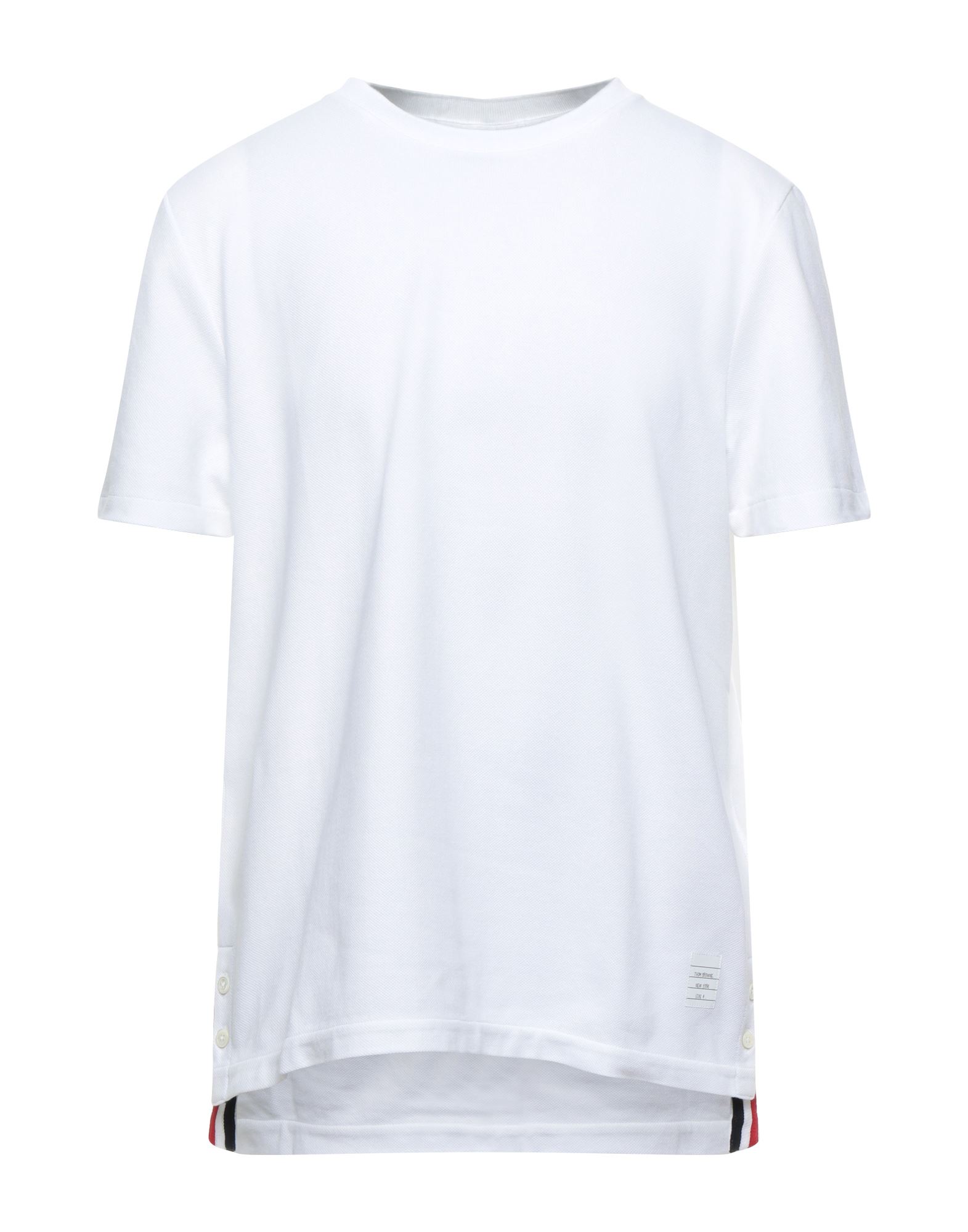 Shop Thom Browne Man T-shirt White Size 1 Cotton