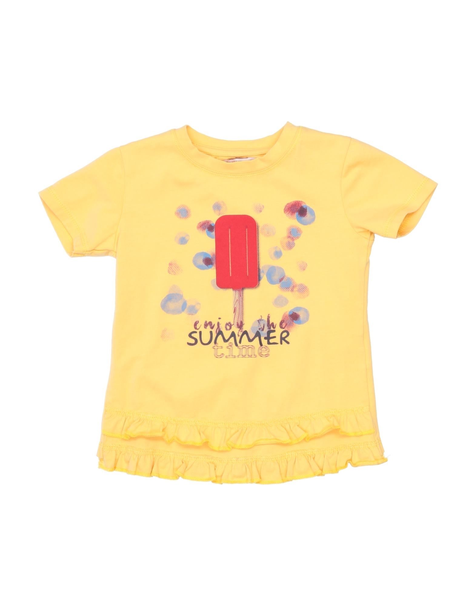 Silvian Heach Kids' T-shirts In Yellow