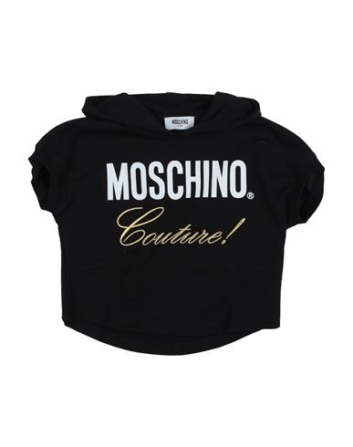 Moschino Kid Babies'  Toddler Girl Sweatshirt Black Size 5 Cotton, Elastane