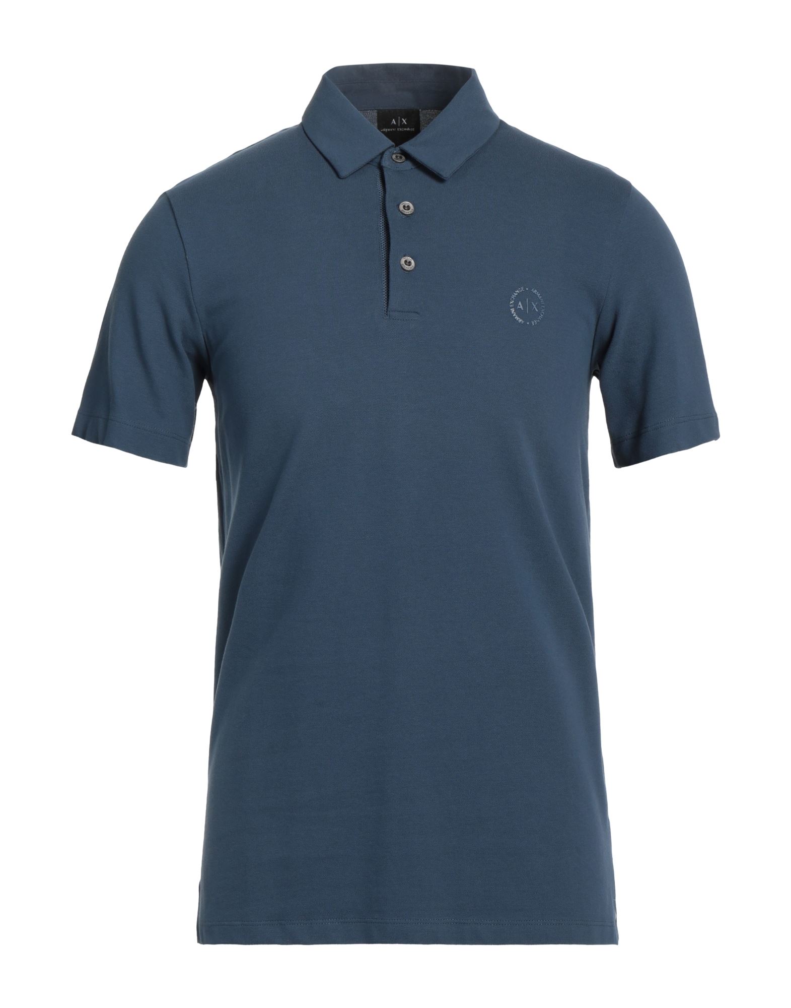 Armani Exchange Polo Shirts In Slate Blue