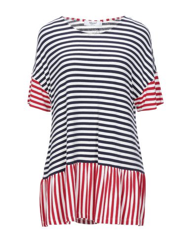 Woman T-shirt Midnight blue Size 2 Viscose, Elastane