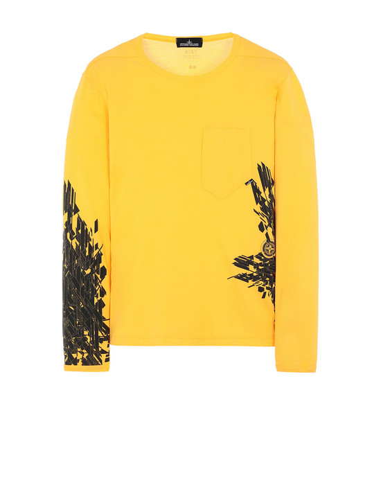 Long sleeve t-shirt Man 20215 PRINTED LS CATCH POCKET-T1 Front STONE ISLAND SHADOW PROJECT