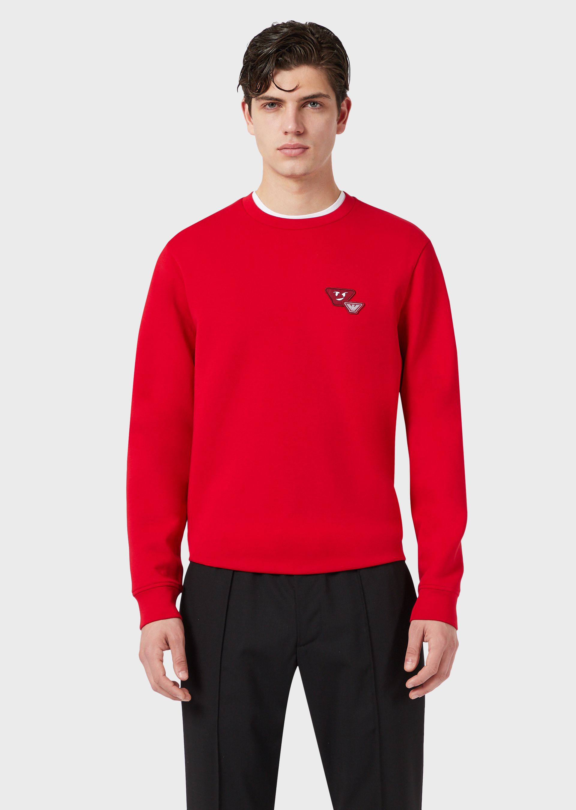 Emporio Armani Sweatshirts - Item 12424310 In Red | ModeSens