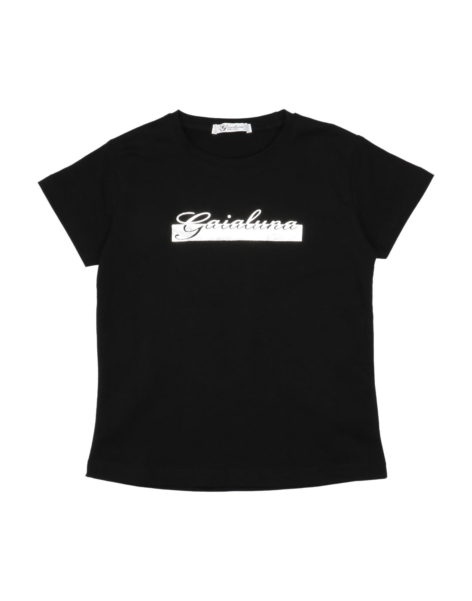 Shop Gaialuna Toddler Girl T-shirt Black Size 5 Cotton, Elastic Fibres