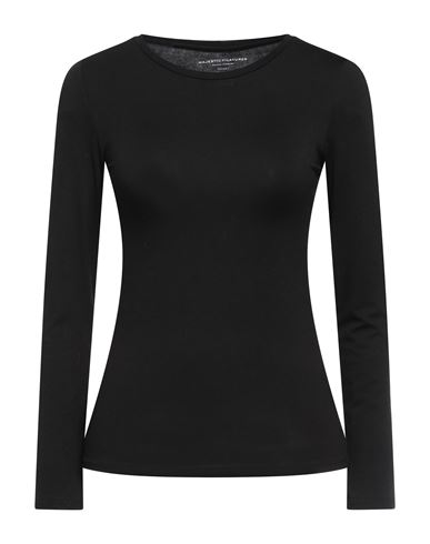 Majestic Filatures Woman T-shirt Black Size 1 Viscose, Elastane