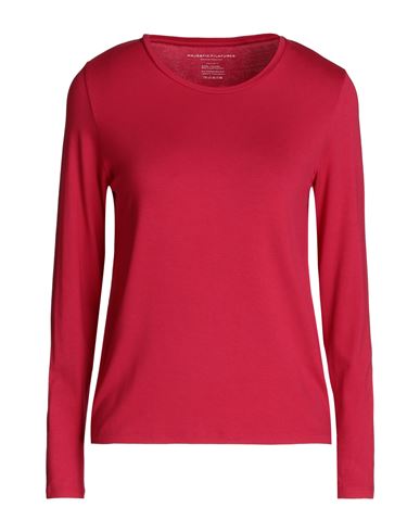 Majestic Filatures Woman T-shirt Garnet Size 1 Viscose, Elastane In Red