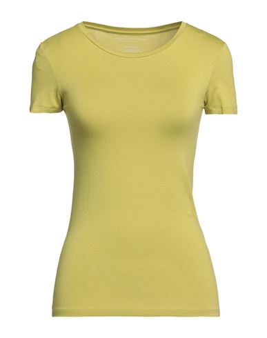 Majestic Filatures Woman T-shirt Acid Green Size 1 Viscose, Elastane