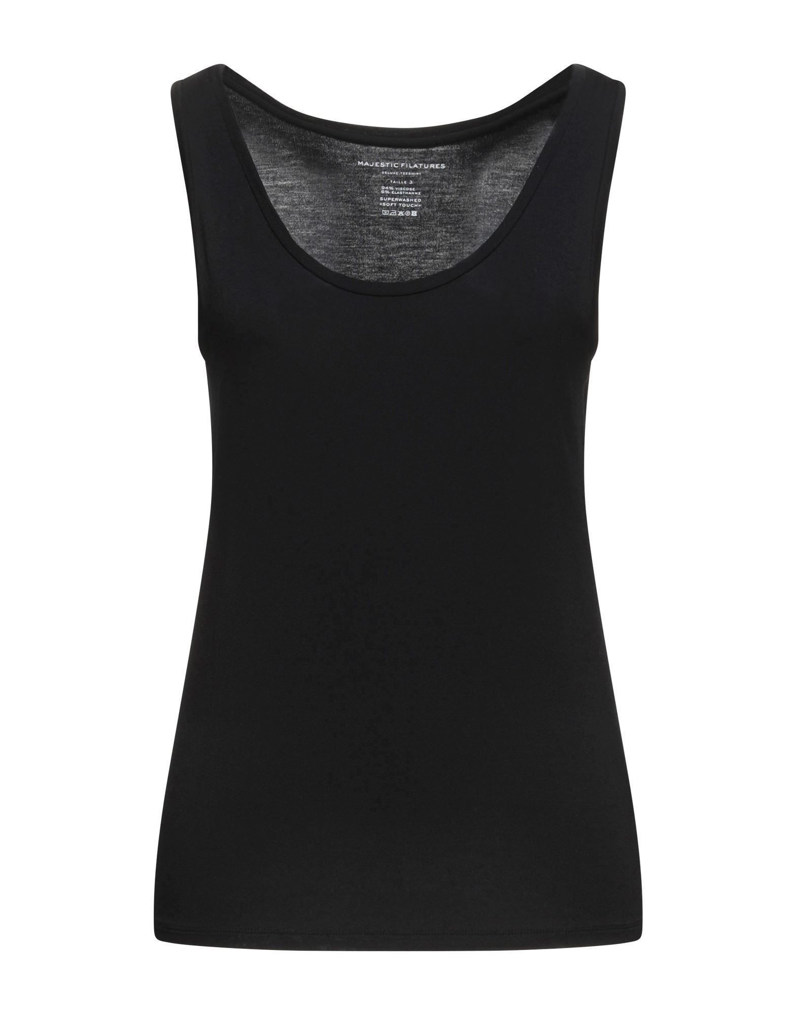 Majestic Tank Tops In Black