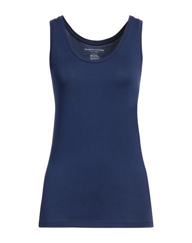 Majestic Filatures Woman Tank Top Midnight Blue Size 3 Viscose, Elastane