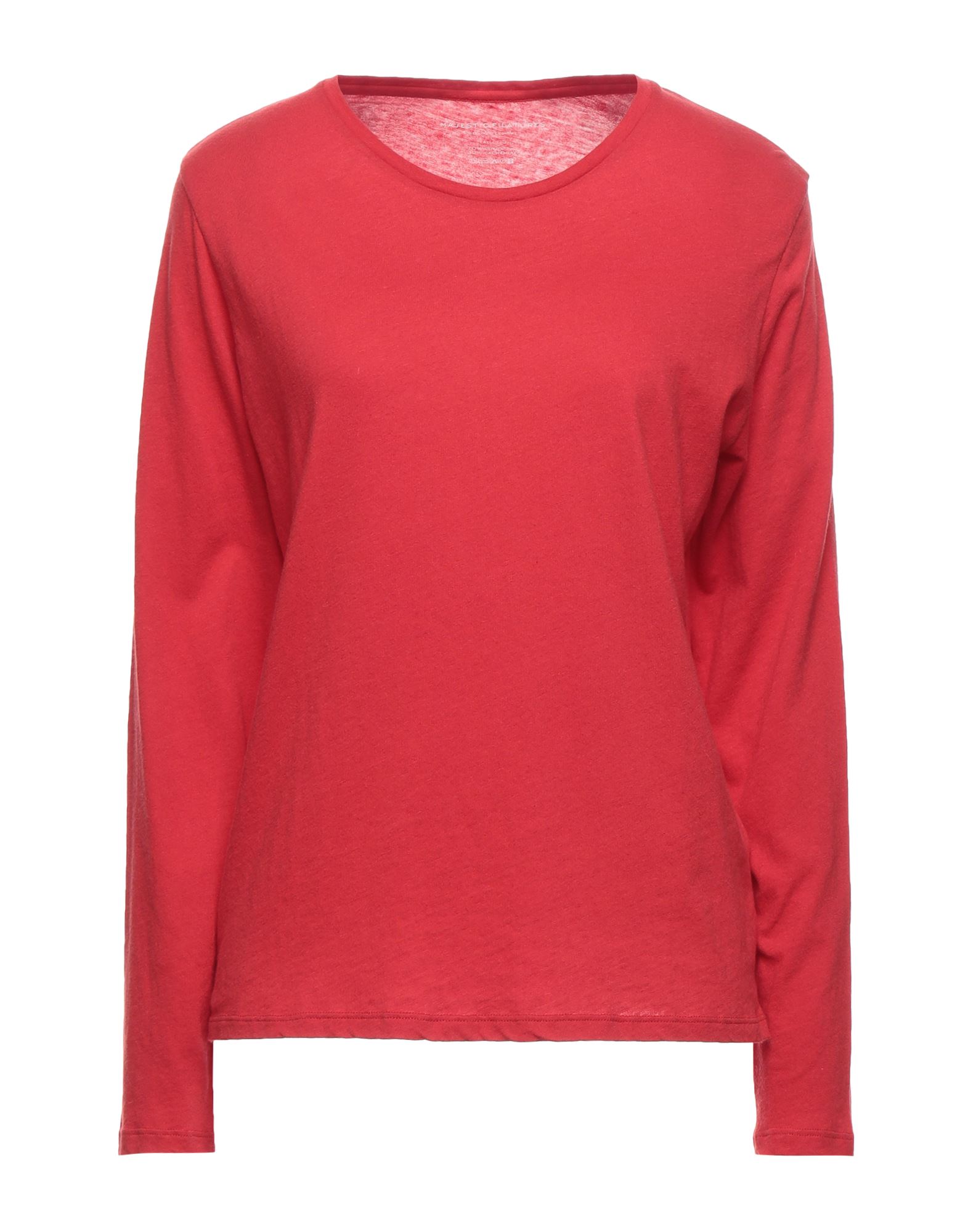 Shop Majestic T-shirts In Red
