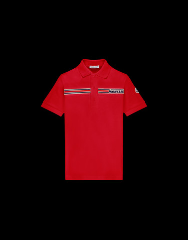 moncler red polo shirt