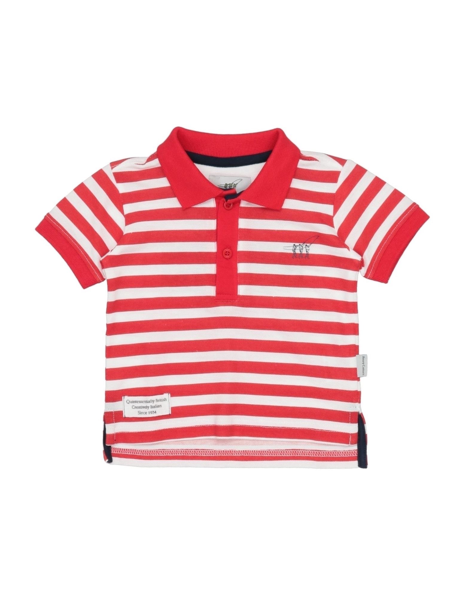 Henry Cotton's Kids' Polo Shirts In Red