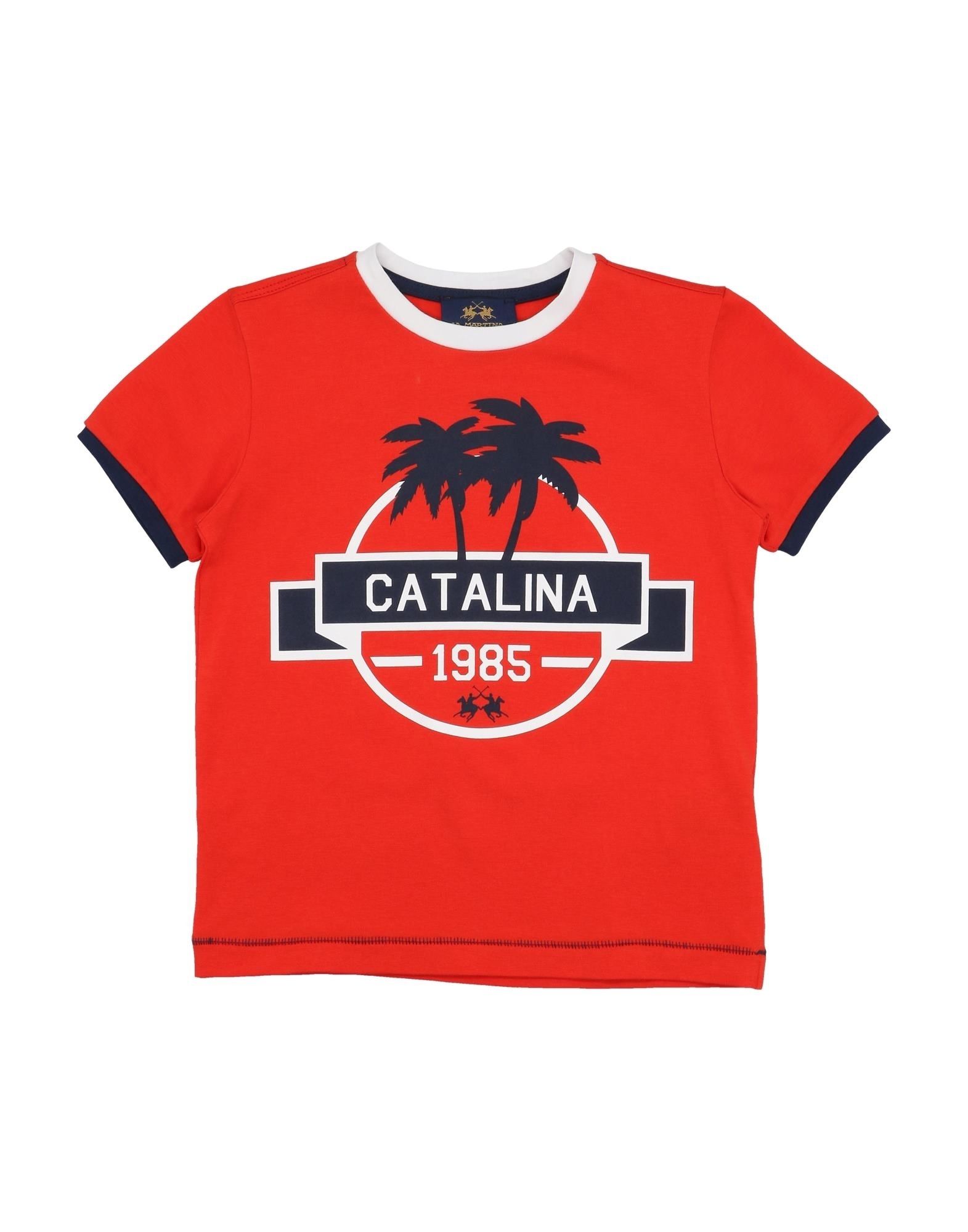 La Martina Kids'  T-shirts In Red