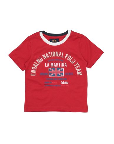 La Martina Babies'  Toddler Boy T-shirt Red Size 3 Cotton