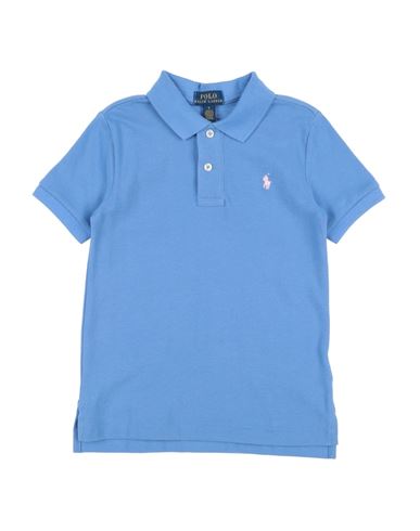 Shop Polo Ralph Lauren Toddler Boy Polo Shirt Light Blue Size 5 Cotton