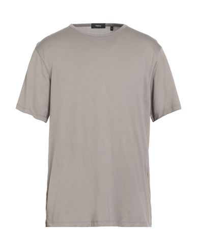 Theory Man T-shirt Beige Size S Cotton In Neutral