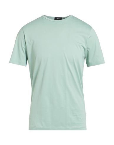 Theory Man T-shirt Deep Jade Size Xs Cotton In Blue