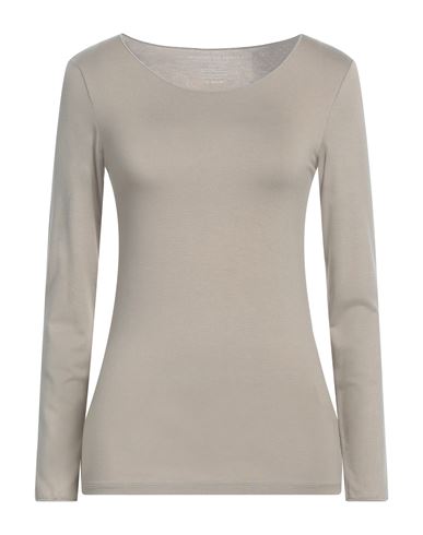 MAJESTIC MAJESTIC FILATURES WOMAN T-SHIRT KHAKI SIZE 1 VISCOSE, ELASTANE 