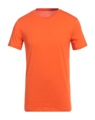 Armani Exchange Man T-shirt Orange Size S Pima Cotton In Orange
