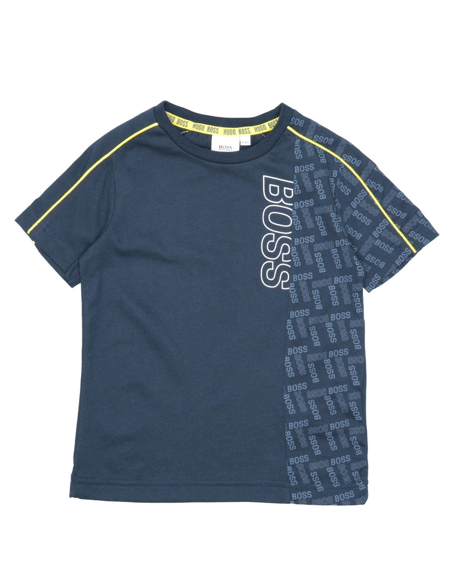 《セール開催中》BOSS ボーイズ 3-8 歳 T シャツ ダークブルー 4 ポリエステル 72% / コットン 28% / ポリウレタン