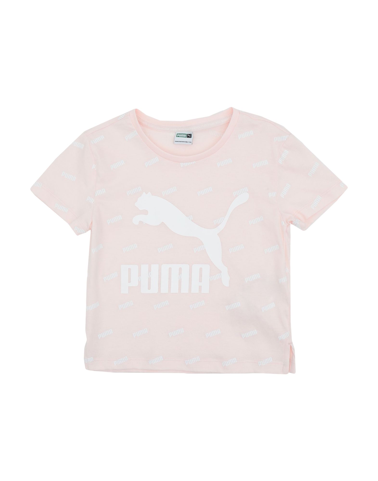 Shop Puma Classics Graphics Tee Toddler Girl T-shirt Light Pink Size 6 Cotton