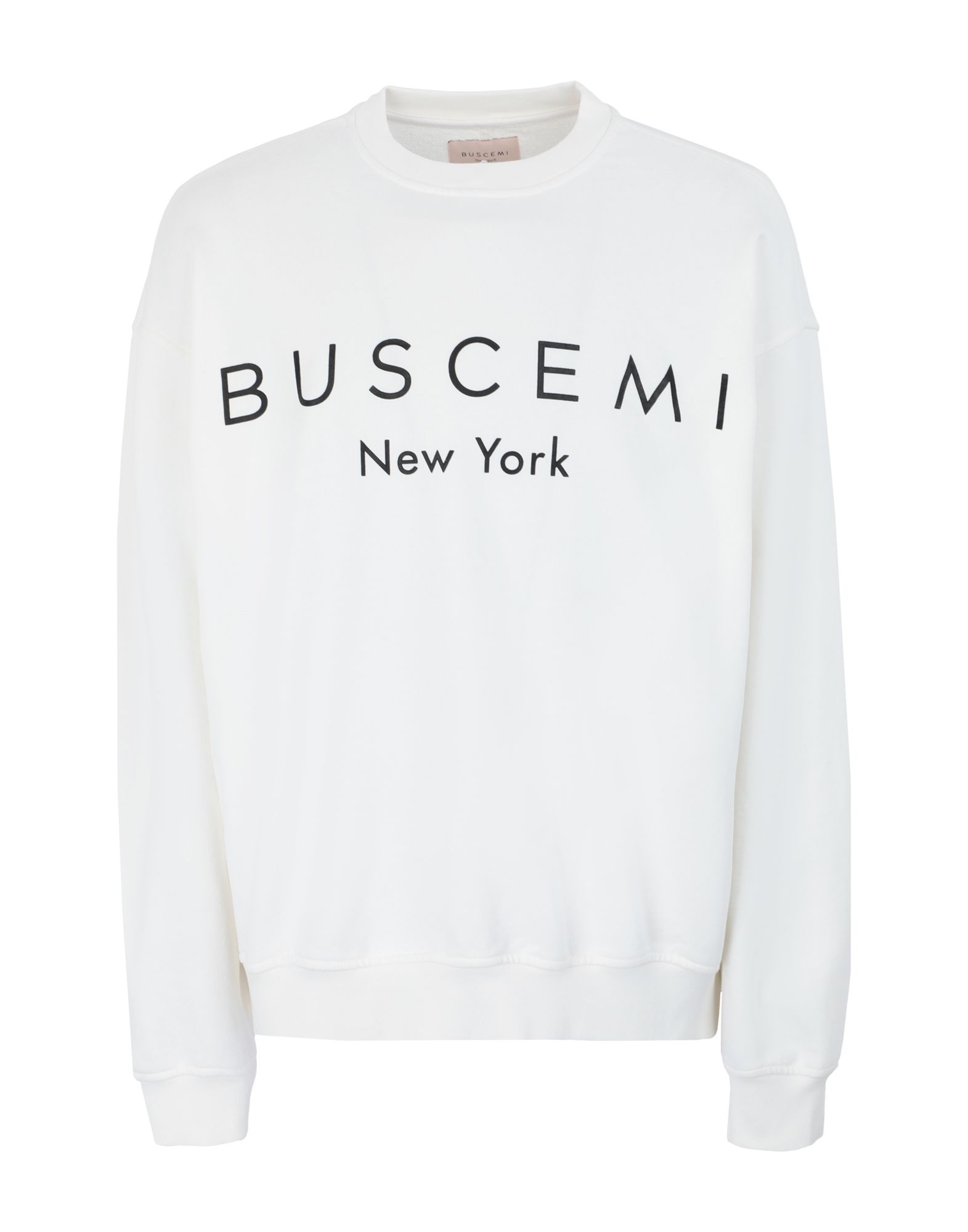 《セール開催中》BUSCEMI メンズ スウェットシャツ ホワイト XS コットン 100% OVER FIT W/LOGO CREW