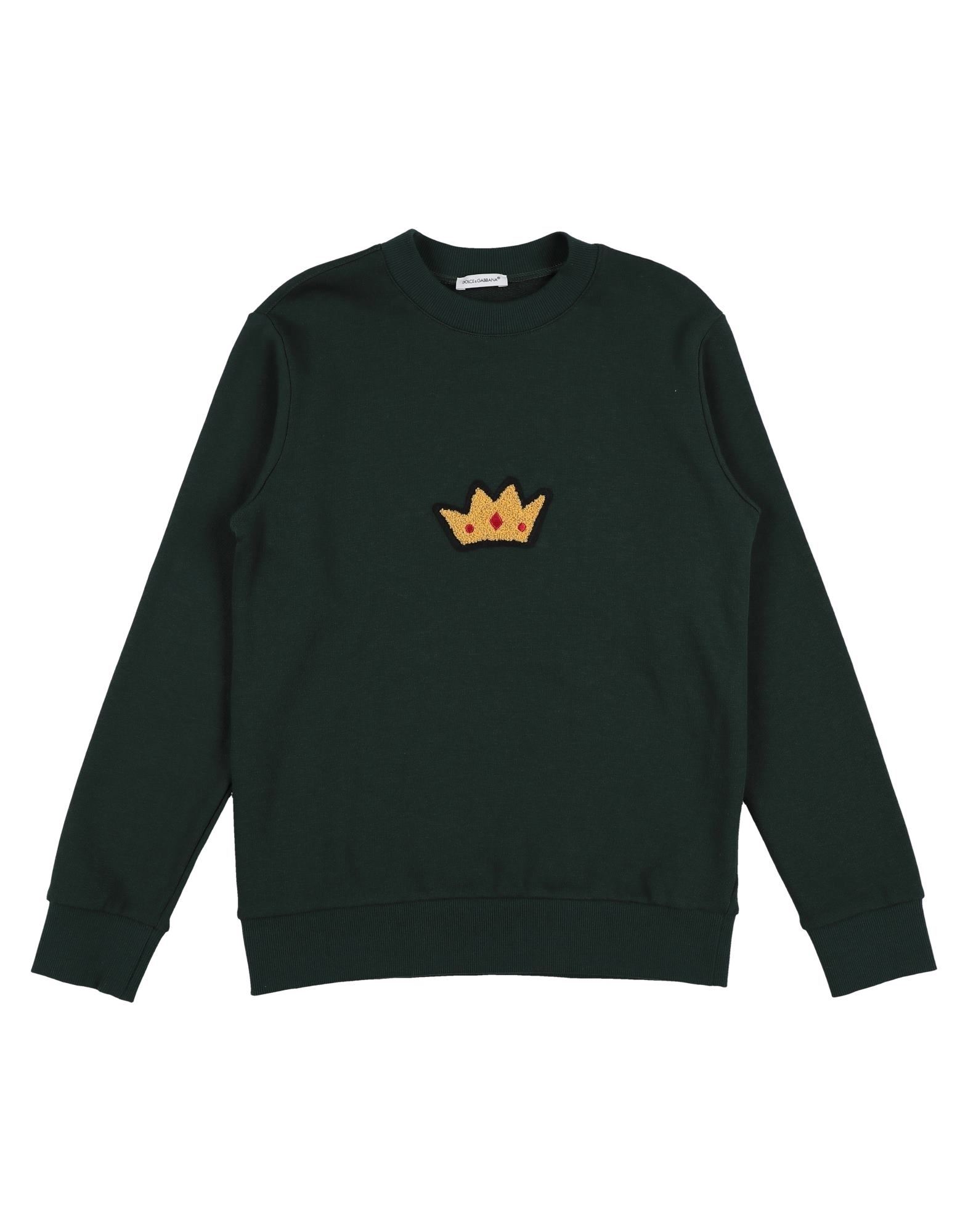 Dolce & Gabbana Kids' Sweatshirts In Dark Green