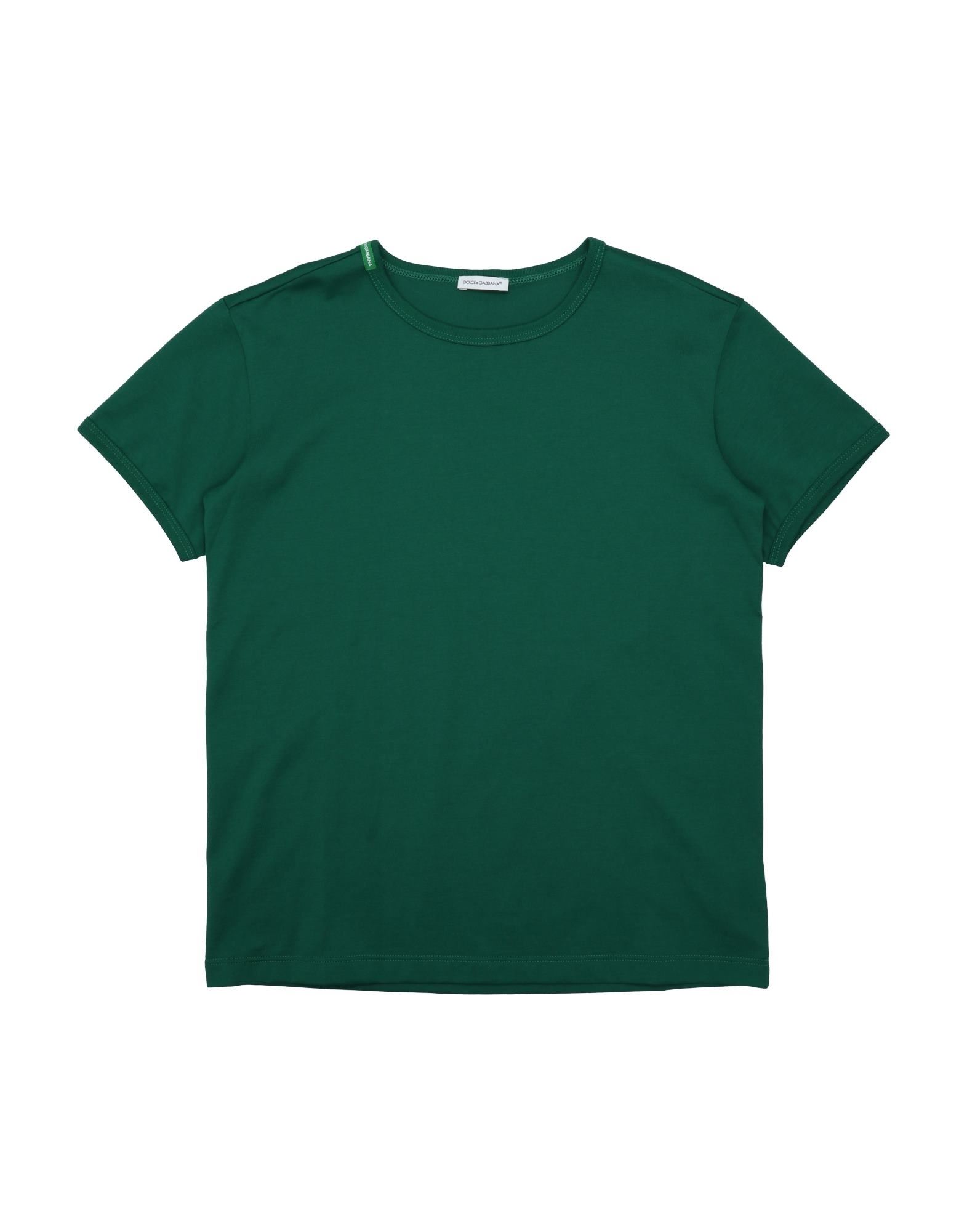 Dolce & Gabbana Kids' T-shirts In Dark Green